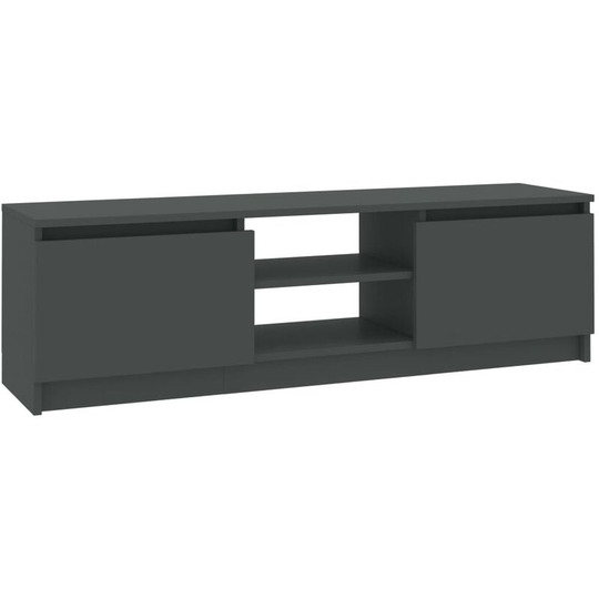 Tv Cabinet Grey 120x30x35.5 cm Engineered Wood Vidaxl Grey