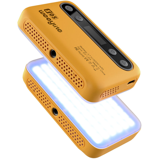 S05 Pocket rgb Video Light led Fill Light 2800K-6800K Dimmable 26 Scene Lighting Effects CRI95, Yellow - Yellow - Weeylite