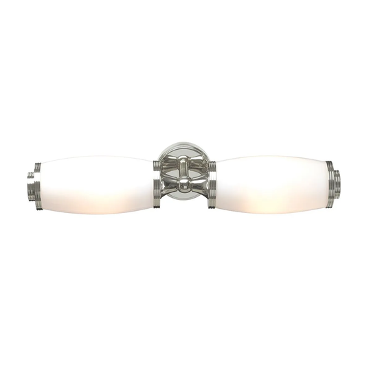 Elstead Lighting Eliot 2 Light Wall Light Polished Nickel