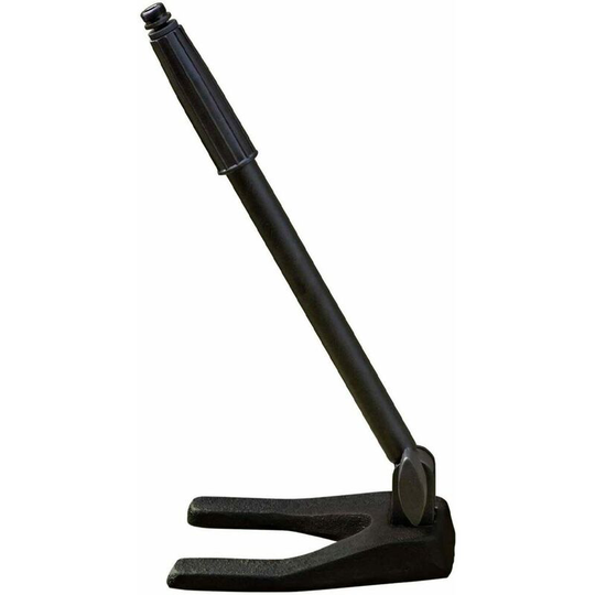 Desk Microphone Stand - Mini Metal Horse Shoe Base - Adjustable Height