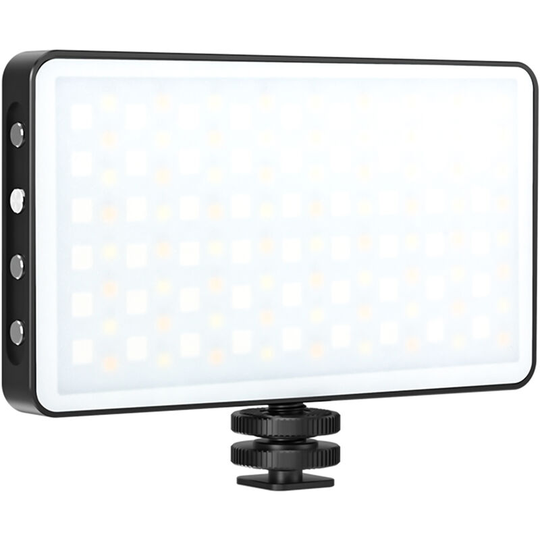 Portable RGB Video Light LED Fill Light Panel 3000K-8500K Dimmable 12 Lighting Effects CRI97+ Built-in Battery with Cold Shoe Adapter for Vlog Live