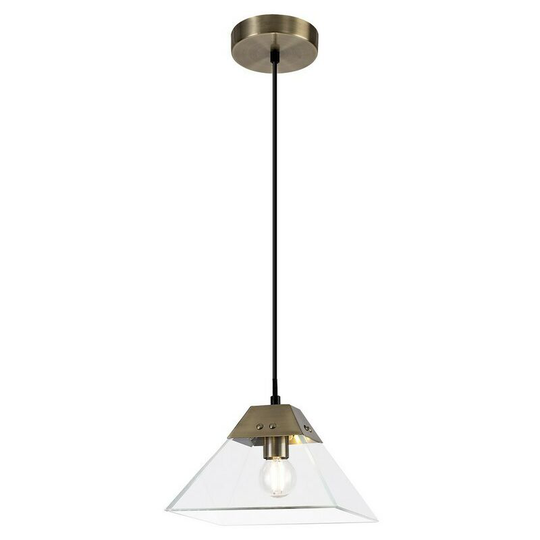 Dome Ceiling Pendant Small, E14, Antique Brass - Luminosa Lighting