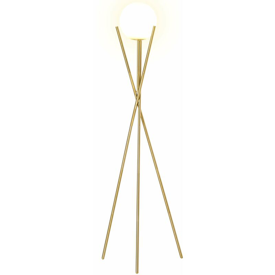 Tripod Floor Lamp Modern Freestanding Lamp E27 Base for Bedroom Study - Gold Tone - Homcom