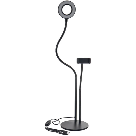 Maerex - led Beauty Ring Light Photography Self Portrait Dimmable Ring Lamp for Live Streaming Youtube Photography black