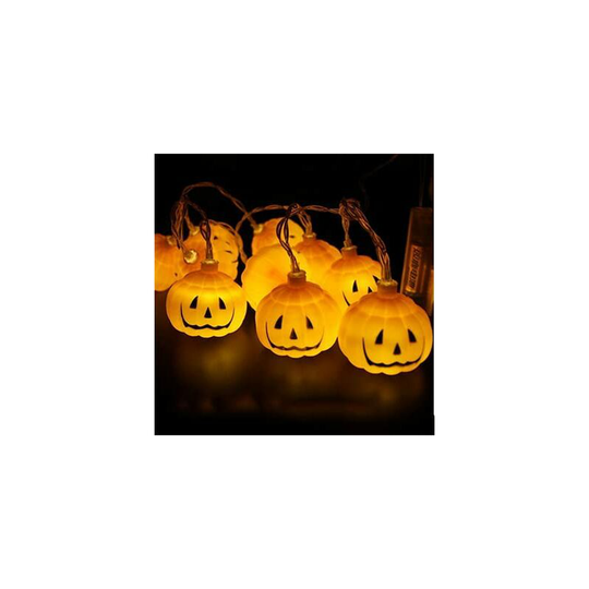 Aougo - 3 Meters 20 Pieces Halloween Pumpkin Fairy Lights for Room Garden Decoration