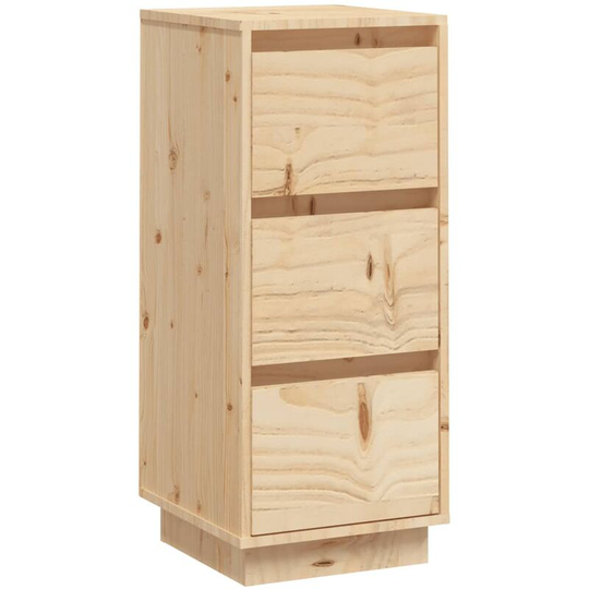 Sideboard 32x34x75 cm Solid Wood Pine Vidaxl Brown
