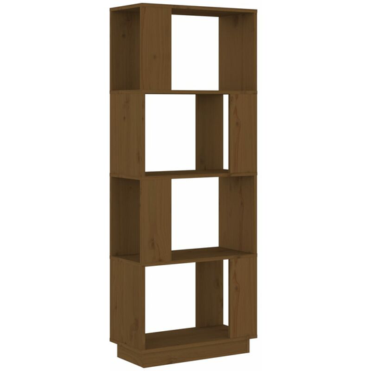 Book Cabinet/Room Divider Honey Brown 51x25x132 cm Solid Wood Pine Vidaxl Brown