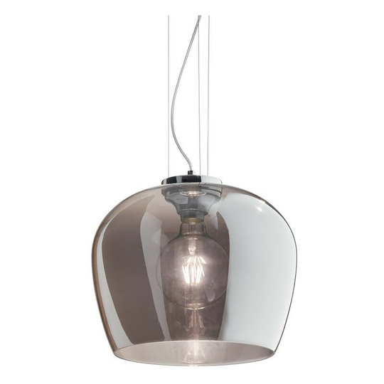 Ideal Lux blossom - Indoor Dome Ceiling Pendant Lamp 1 Light Grey, E27