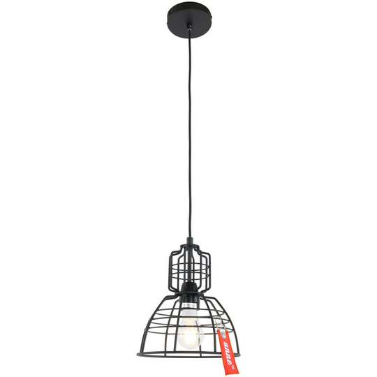 Sienna Mini Markiii Wire Frame Pendant Ceiling Light Black Matt