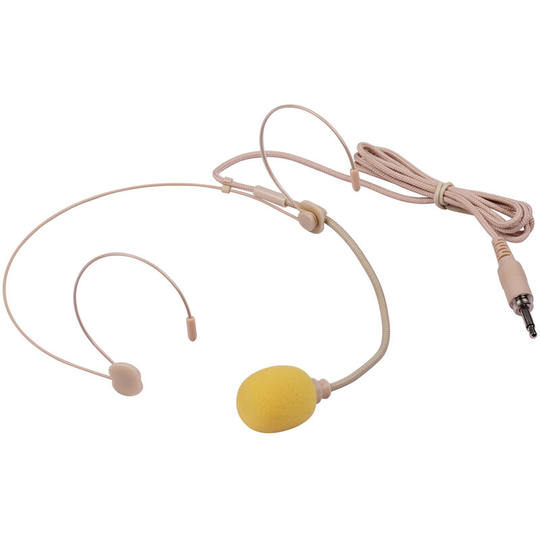 Asupermall - Good Quality Headset Microphone Condenser Mic 3.5mm Interface for Wireless Bodypack Transmitter,skin color,3.5mm Outside Thread Plug