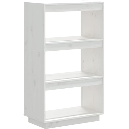 Book Cabinet/Room Divider White 60x35x103 cm Solid Wood Pine Vidaxl White