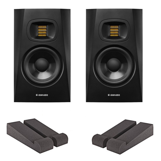 ADAM Audio T5V Studio Monitors with Iso Pads