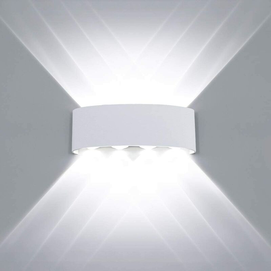 Modern LED Ceiling Light Waterproof Aluminum Wall Sconce Washer Light Indoor Outdoor Corridor Corridor Hallway 8w Black