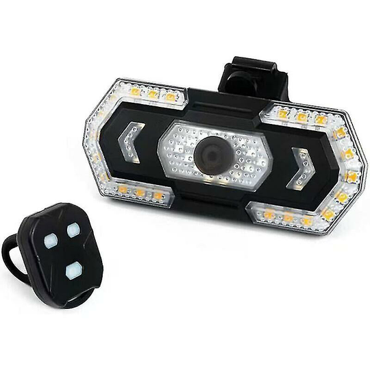 Aougo - Bike Tail Light Bike Tail Light - Bike Turn Signal Rechargeable Night Lights Blinker Backlight Running Safety Flashing Blinker Cycling