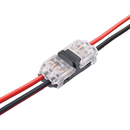 Wire Connectors - 12 Pack Low Voltage h tap Wire 2 Way 2 Pin Solderless Connectors No Wire Stripping Required For Wire Connection 0.2-0.75mm² Cable