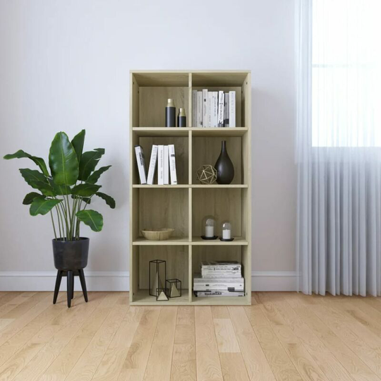 Devenirriche - Book Cabinet/Sideboard Sonoma Oak 66x30x130 cm Chipboard - Brown
