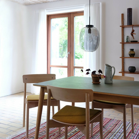 Dyberg Larsen Smoke Pendant Ceiling Light With Black Suspension 39cm