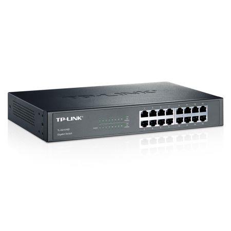 TP-Link TL-SG1016D network switch Unmanaged L2 Gigabit Ethernet (10/100/1000) Black