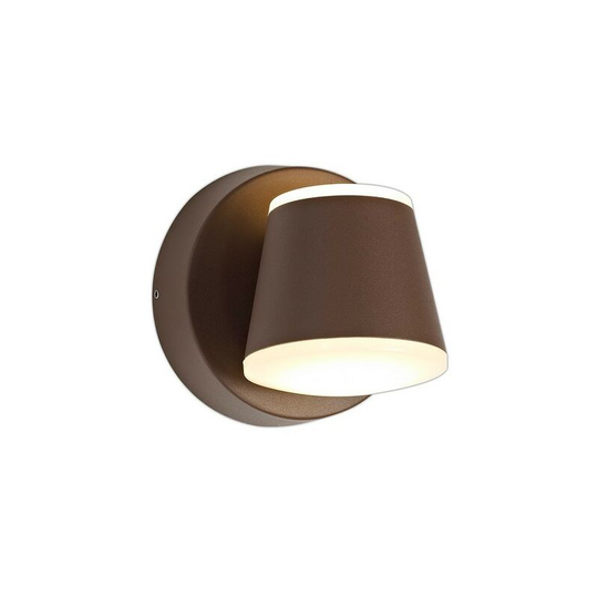 Wall Lamp, 2 x 6W led, 3000K, 590lm, IP54, Dark Brown - Luminosa Lighting