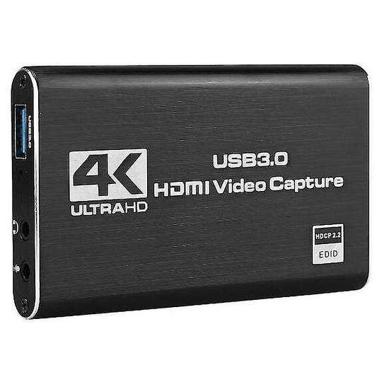 4k Hdmi to Usb 3.0 Audio Video Capture Card 1080p 60fps for Game Live Streaming