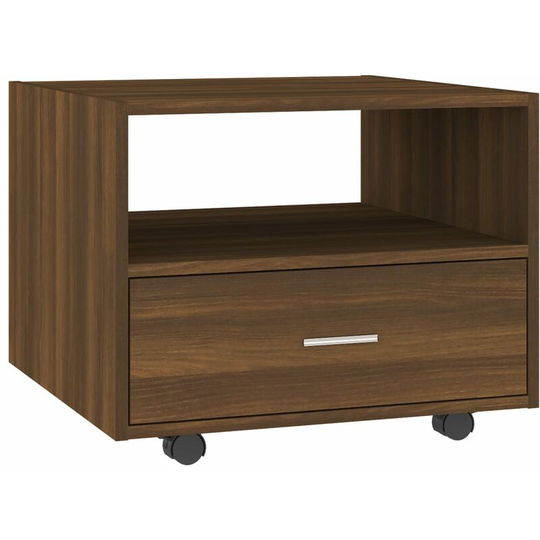 Coffee Table Brown Oak 55x55x40cm Engineered Wood vidaXL - Brown
