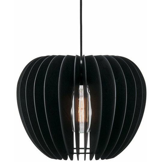Nordlux Tribeca 38cm Wire Frame Pendant Ceiling Light Black, E27