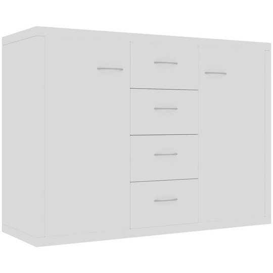 Sideboard White 88x30x65 cm Engineered Wood Vidaxl White
