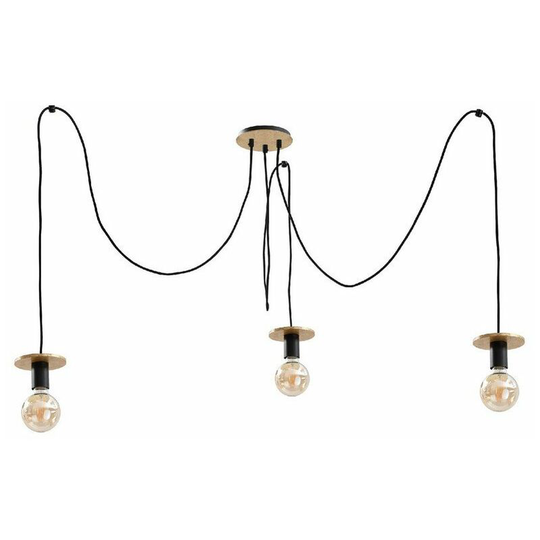 Keter Saturn Cluster Pendant Ceiling Light Gold, 3x E27