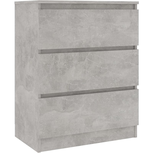 Sideboard Concrete Grey 60x35x76 cm Engineered Wood Vidaxl Grey