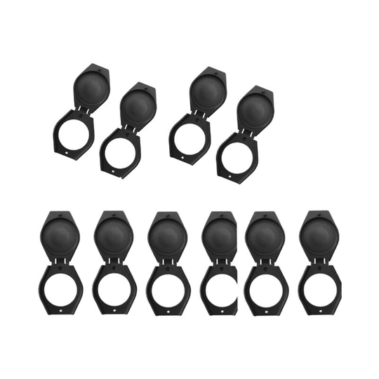 10 Pieces Webcam Cover Plastic Camera Cover Webcam Cover, for Webcam Protects Lens Cap Cover with (Black)