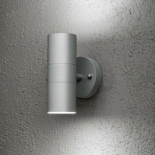 Konstsmide Lighting - Konstsmide Modena Outdoor Modern Up Down Light Grey, IP44