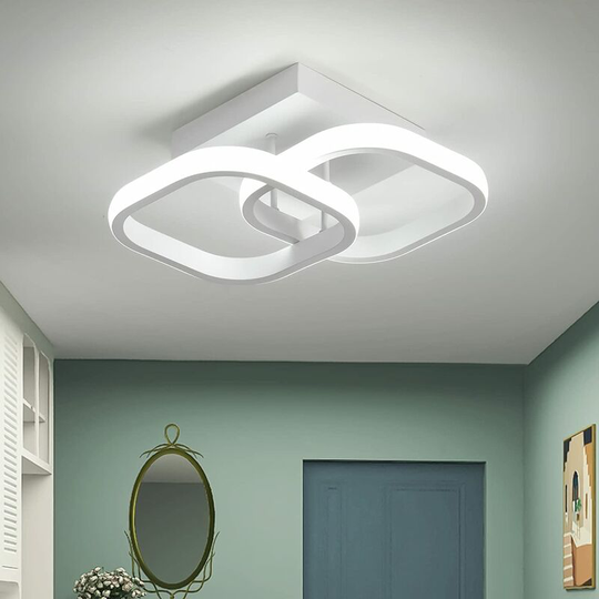 Aougo - led Ceiling Light, 22W Modern Ceiling Light, Acrylic Ceiling Light, Corridor Bedroom Bathroom Kitchen Living Room Home Outdoor Porch
