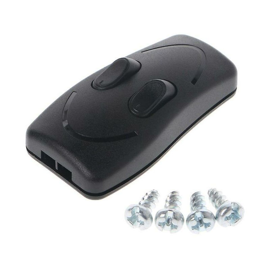 Aougo - Lamp Double Control Switch ,ce Table Lamp Floor Light Push Button Switch(1 pcs,black)