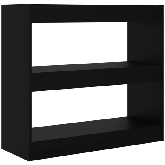 Book Cabinet/Room Divider Black 80x30x72 cm Vidaxl Black