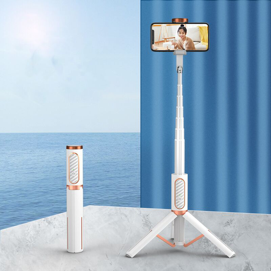 Sun Flowergb - 1PCS 32' Cell Phone Selfie Stick Tripod, All-in-1 Smartphone Tripod with Built-in Wireless Remote, Portable, Lightweight, Large
