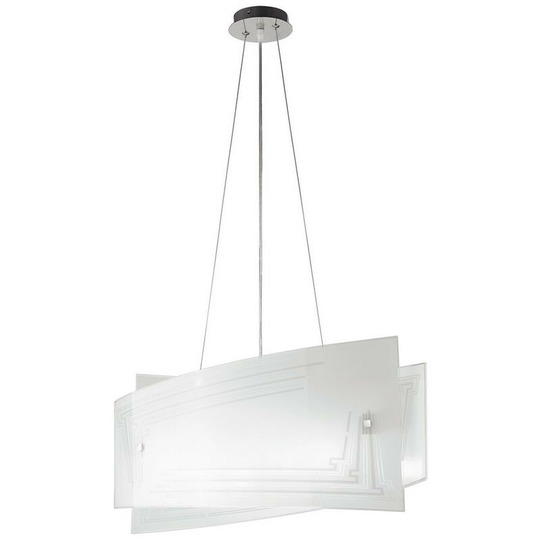 Fan Europe concept 4 Light Pendant Ceiling Light White 60x20x30cm