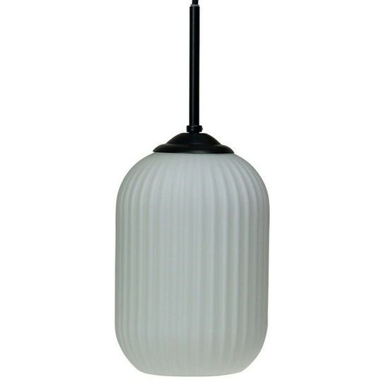 Dyberg Larsen Lighting - Dyberg Larsen Riflet Dome Pendant Ceiling Light Opal 20cm
