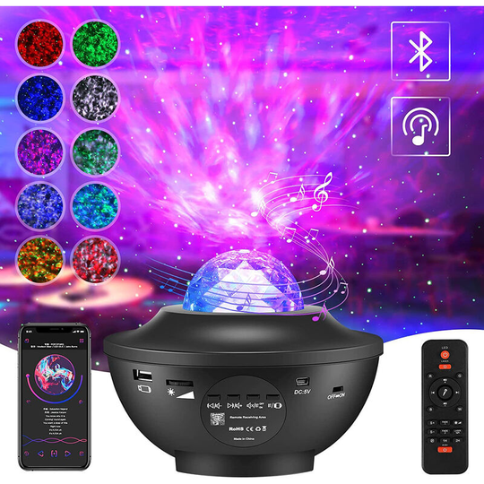 Soekavia - 8w Star Projector Alexa Night Light Joycabin Galaxy Ceiling Projector Starry Projector Smart led Projector Bluetooth Music Player for Kid